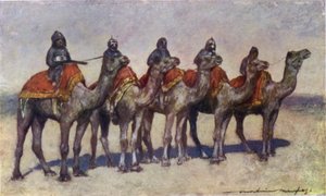 ビカニールの武装ラクダライダー 作： Mortimer Ludington Menpes
